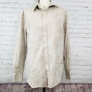 Unisex London Button down dress shirt size large